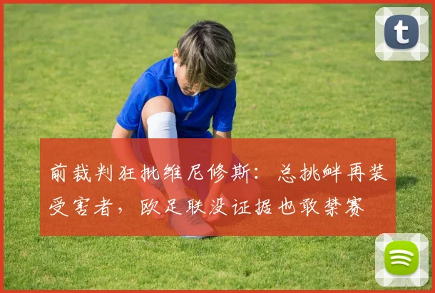 前裁判狂批维尼修斯：总挑衅再装受害者，欧足联没证据也敢禁赛